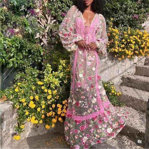 For Love and Lemons Luna Maxi Dress size XS NWT